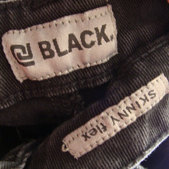BLACK BRAND Black Wash DISTRESSED/DESTROYED "SKINNY Flex" MOTTO Jeans Sz 30/30 - Picture 5 of 5